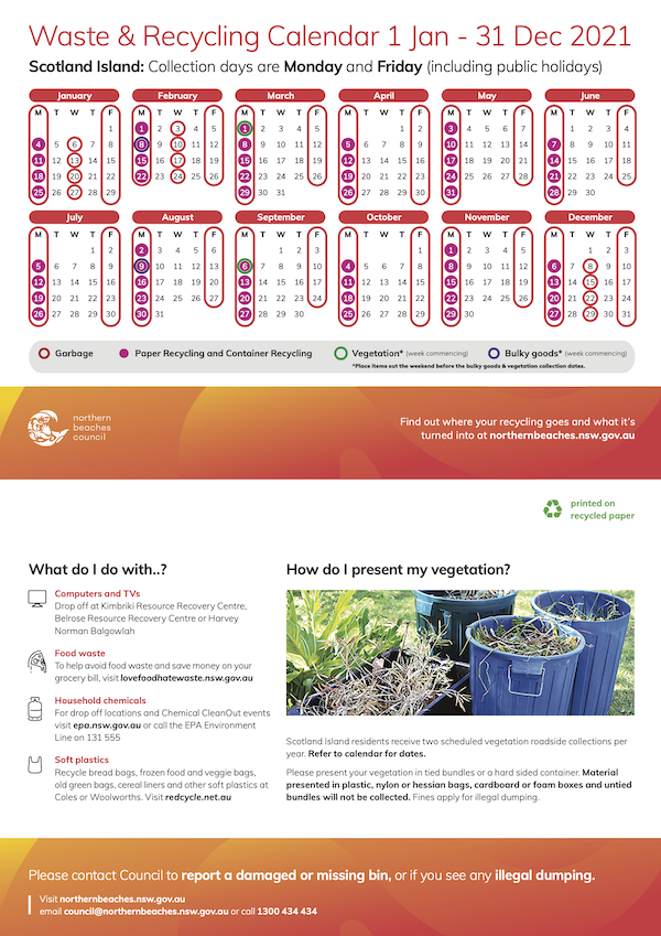 SI Waste Calendar