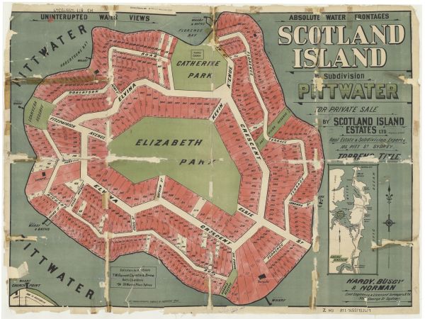 Scotland Island plan 1924